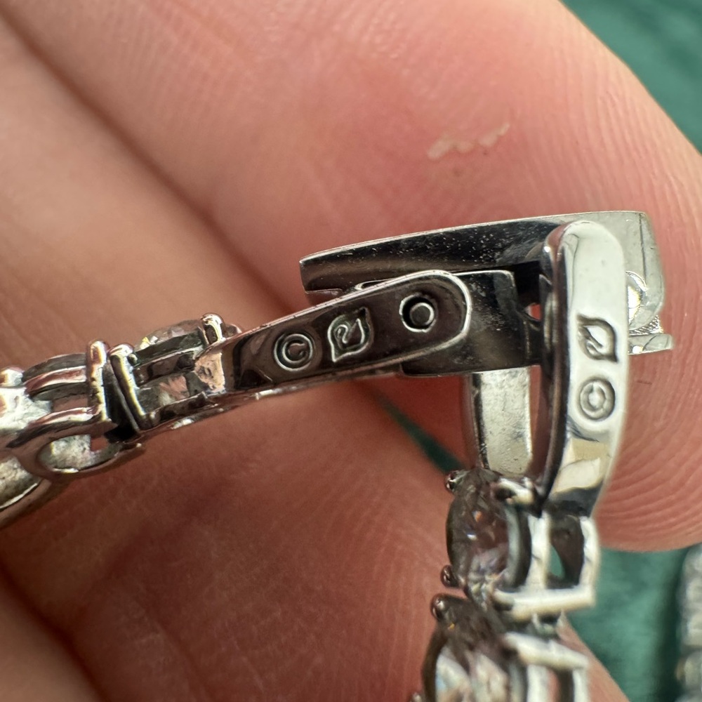 Swarovski Silver Crystal Tennis Necklace - Picture 7 of 7